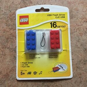 LEGO USB Flash Drive Set - Red Brick and Blue Lego flash drive 16gb